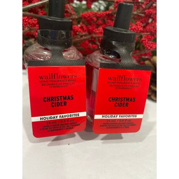 Bath & Body Works “Christmas Cider” 2 New Wallflower Refills - Picture 2 of 4